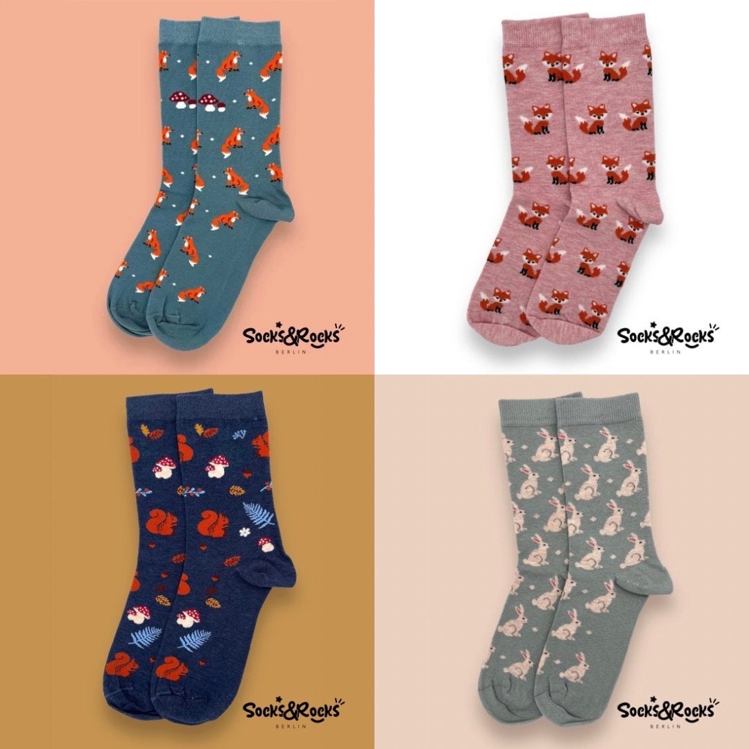 Forest Animal Socks