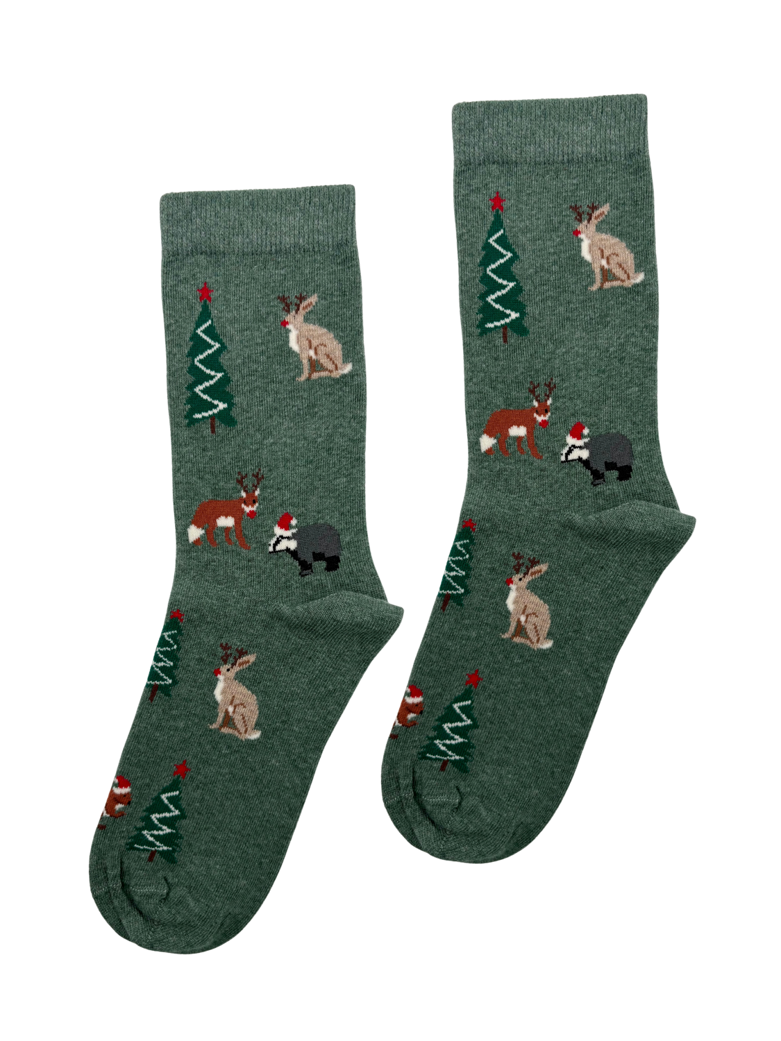 Chritmas Forest Animals Socks