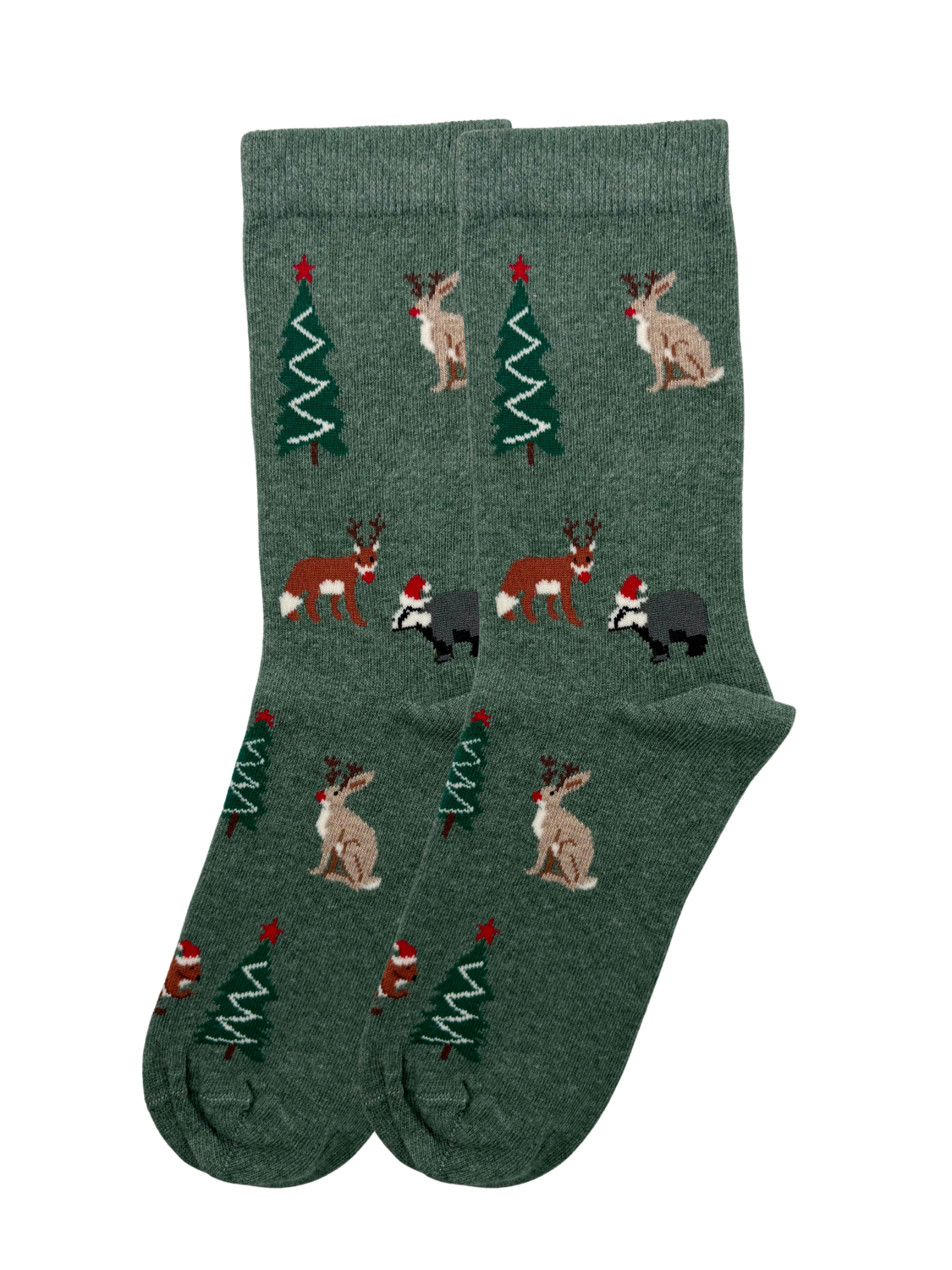 Chritmas Forest Animals Socks