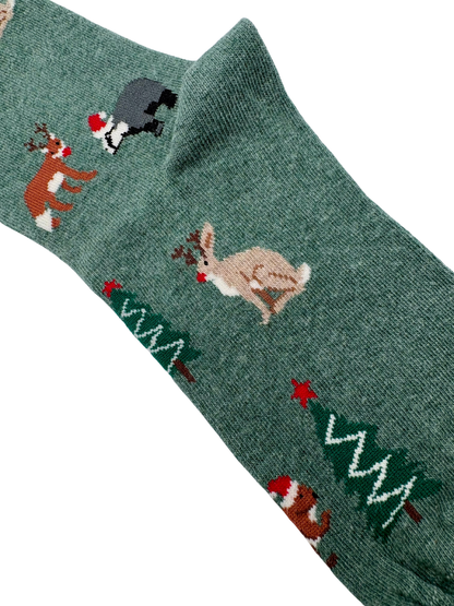 Chritmas Forest Animals Socks