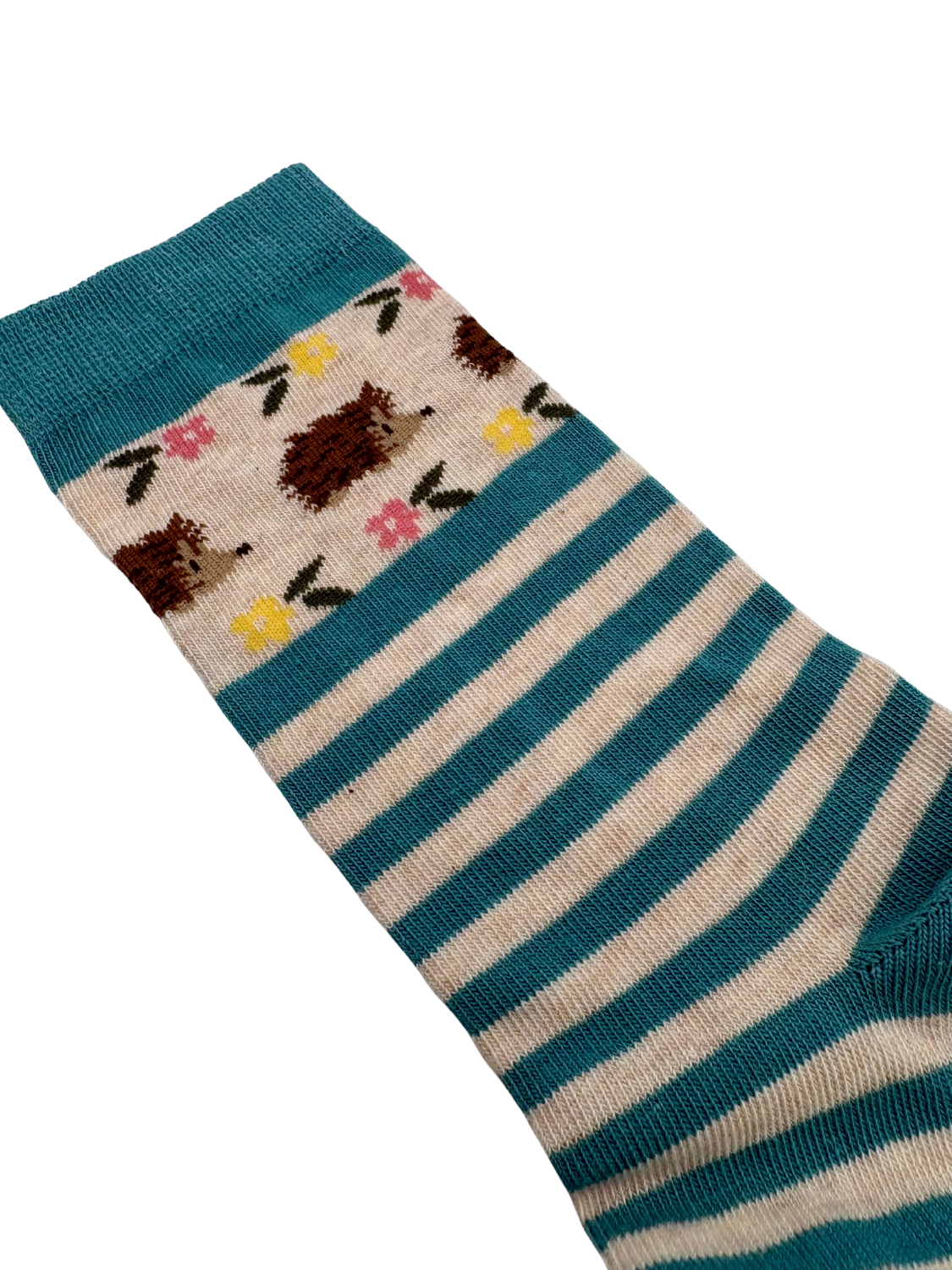 Striped Hedgehog and Sheep Socks