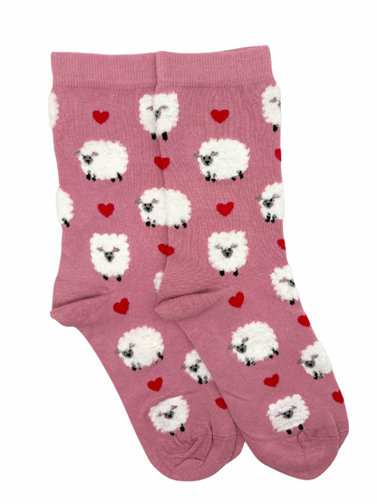 Sheep with hearts Socks