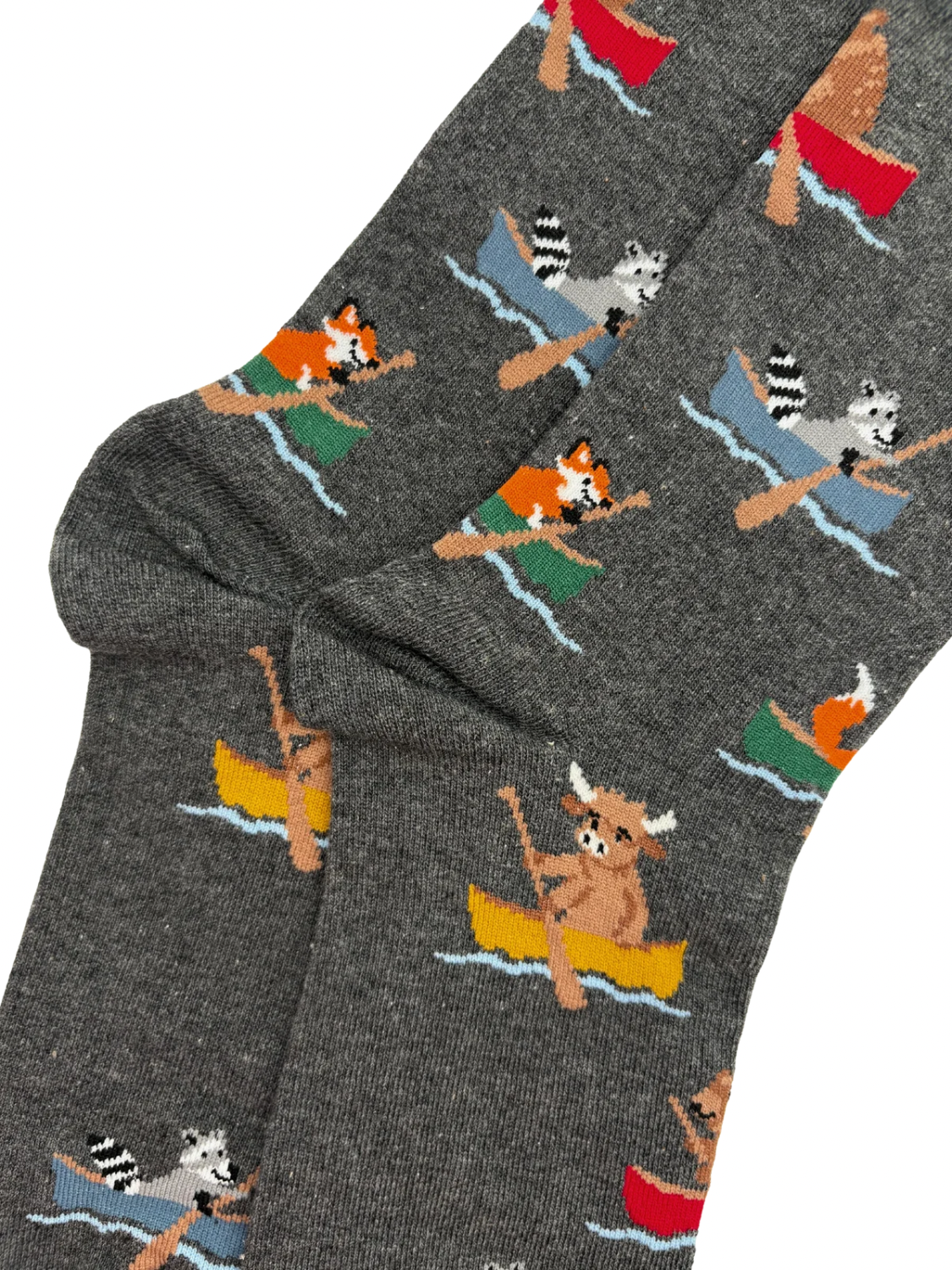 Canoeing Forest Animals Socks