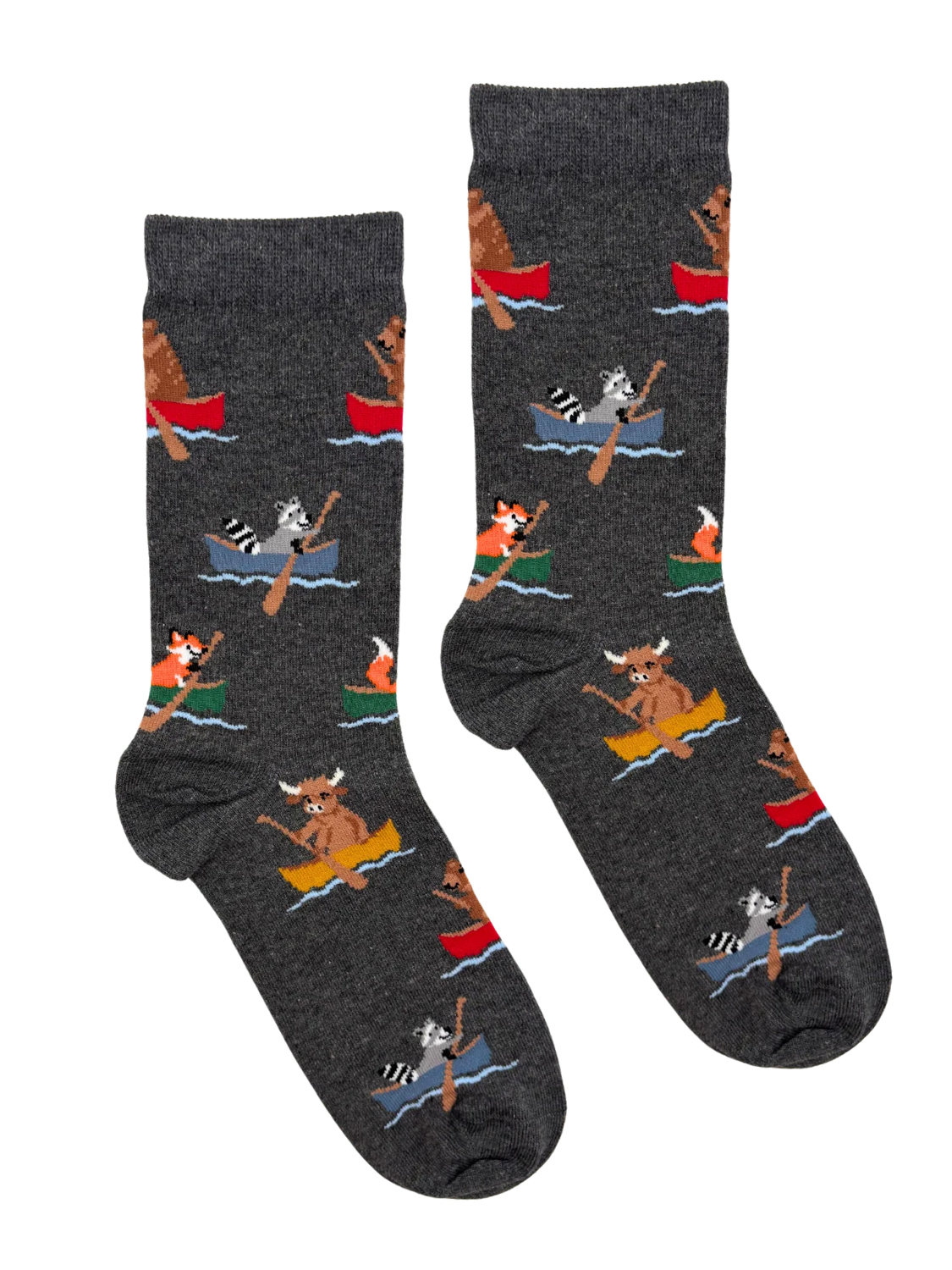 Canoeing Forest Animals Socks