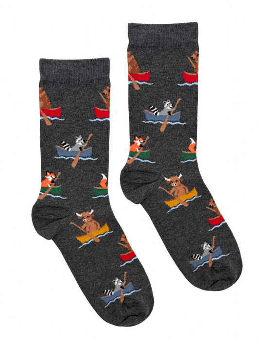 Canoeing Forest Animals Socks