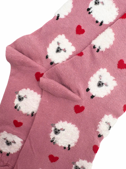 Sheep with hearts Socks