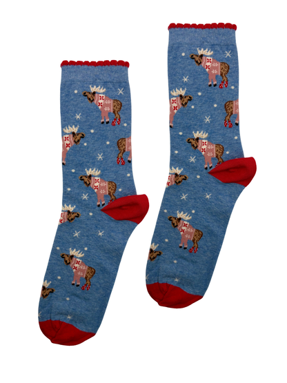 Reindeer Christmas Socks Box
