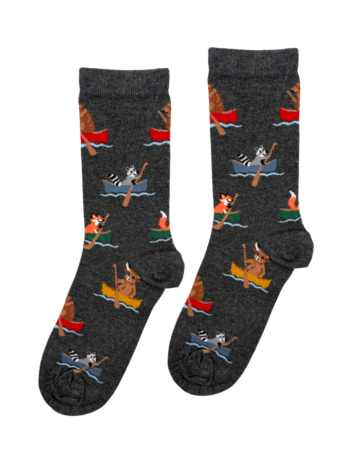 Canoeing Forest Animals Socks