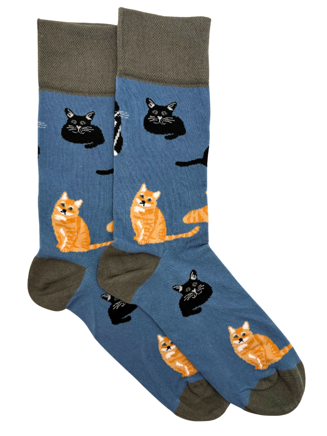 Cat Socks Blue