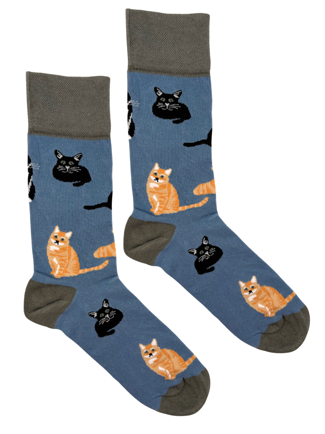 Cat Socks Blue
