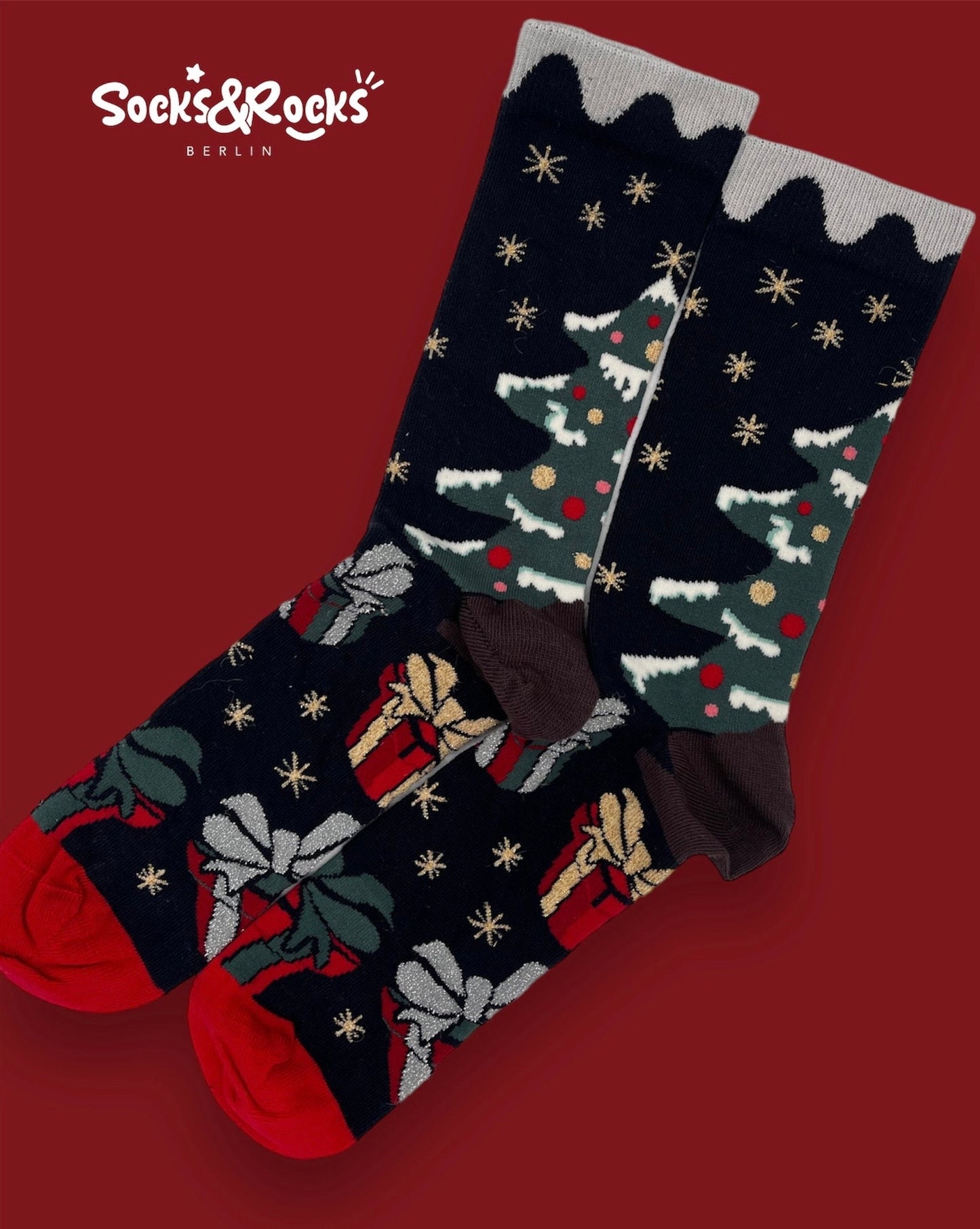 Weihnachtsbaum Socken