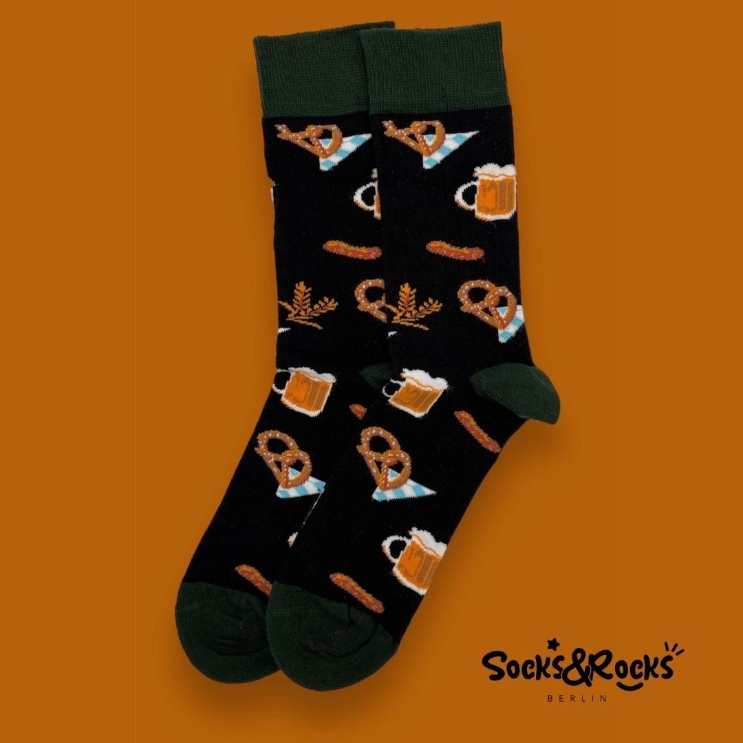 Beer Pretzel Socks