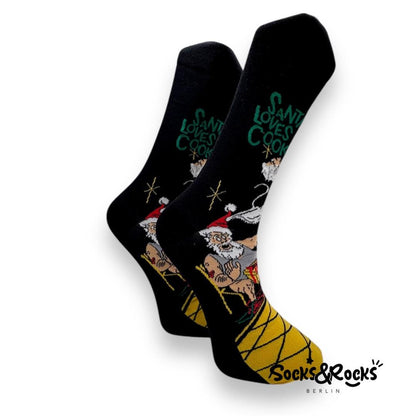 Weihnachtsmann Santa Socken