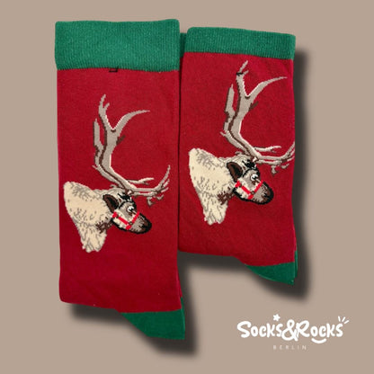 Christmas deer socks