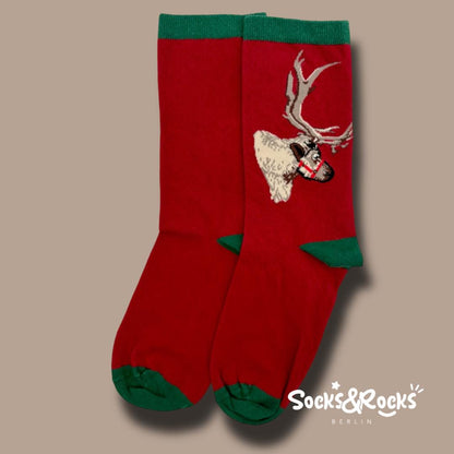 Christmas deer socks