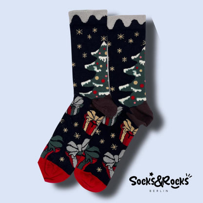 Weihnachtsbaum Socken