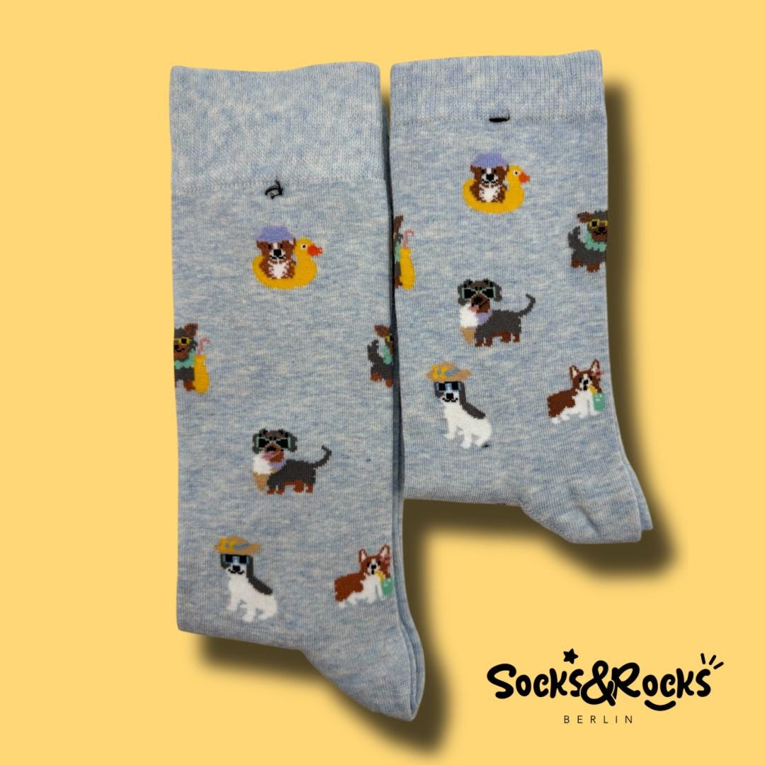 Summer Dog Socks | Dogs Socks | Unisex socks | animal socks | couple socks | funny socks | cute socks | colour socks | affordable Gift idea